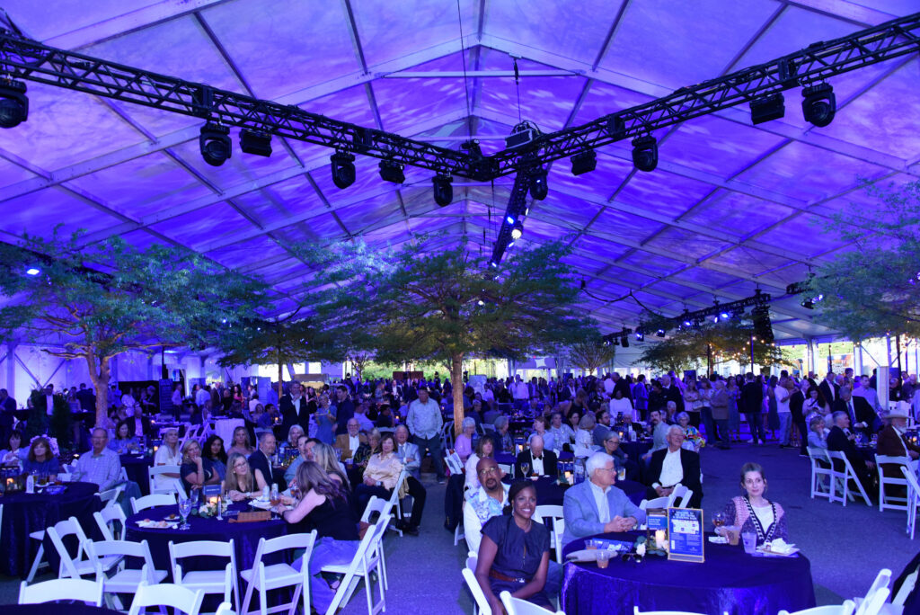 Guests attending the Denim and Diamonds Bash fundraising event supporting pediatric mental health programs at Luminis Health Anne Arundel Medical Center