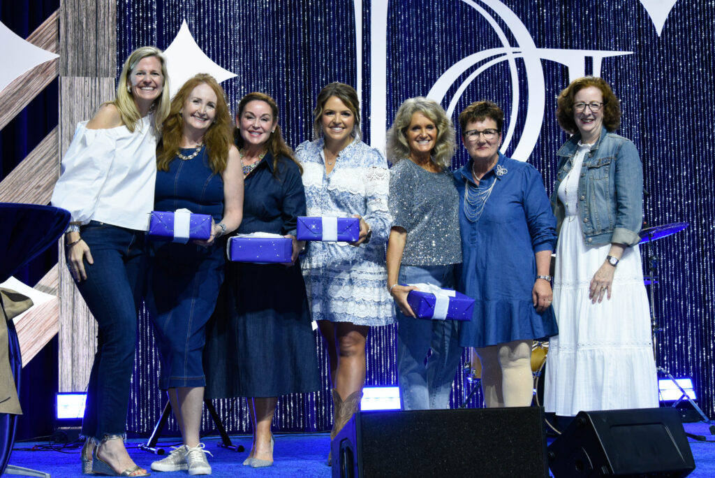 Group photo of Denim and Diamonds event sponsors supporting pediatric mental health initiatives at Luminis Health Anne Arundel Medical Center